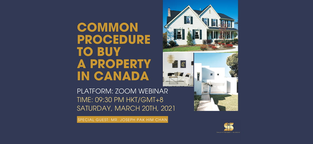 Common Procedure to Buy a Property in Canada - Webmina 20th March 2021