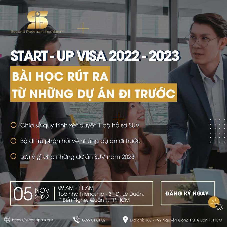 Start-Up Visa 2022 - 2023 - Bài Học Rút Ra Từ Những Dự Án Đi Trước
